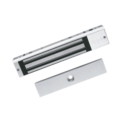 Chapa Magnética de 617 Lbs (280 Kg) / Montaje en Puerta Normal o de Vidrio / Certificado CE /  Uso en Interior / Indicador LED / Magnetismo Anti-residual