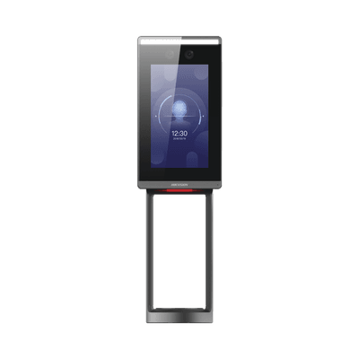 Terminal de Reconocimiento Facial Con Montaje en Poste / Camara de 2 MP Gran Angular / HIK-IA
