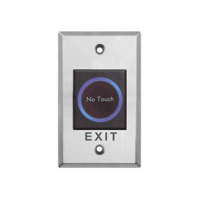 Botón Sin Contacto / Indicador LED / NO / NC / Interior / Acero Inoxidable