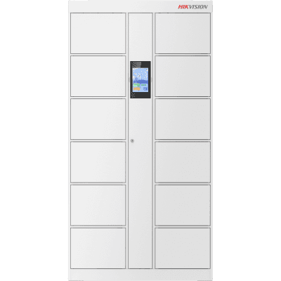 Locker Inteligente de 12 Espacios con Reconocimiento Facial Incluido de 8" / MAESTRO / Uso para Visitantes y/o Empleados / Fácil Uso y Puesta en Marcha