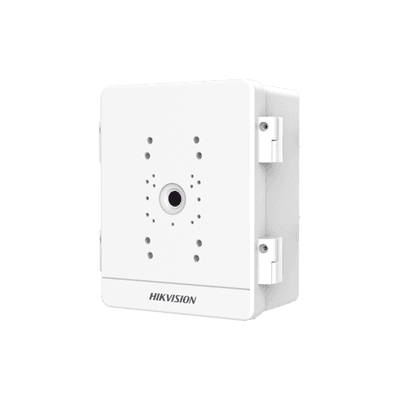 Caja para Videovigilancia para Exterior / Uso en Montaje o Pared / IP66 / IK10 / Dimensiones: 306 X 220 X 130 mm / Soporta 1 Dispositivo (PTZ, Bocina, Cámara Fija)