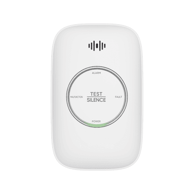 (HikFire) Detector de Gas Natural Metano (CH4) / Alarma Temprana / Salida para cierre de Válvula y/o  activación de Ventilador / Protección IP30 / Alarma de 70dB a 115dB a 1 metro de distancia
