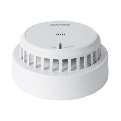 (HikFire) Detector de Humo Óptico Hikvision / Tecnología Avanzada de Detección de Incendios / Alarma Temprana y Fiabilidad Certificada / Soporta Salida de Alarma