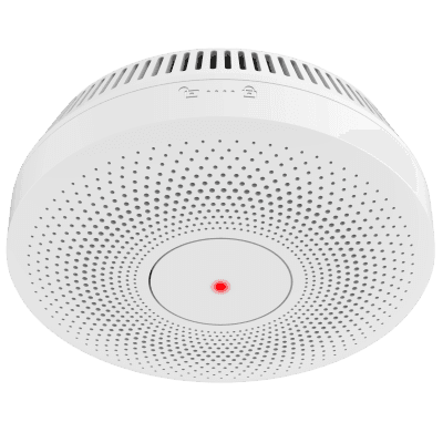 Detector de Humo Interlink / Doble Tecnología de Sensor de Luz / Alarma Auditiva 85dB / Batería de Litio 10 Años / Autoverificación / Control Remoto Inalámbrico / Interconectable 30 Dispositivos