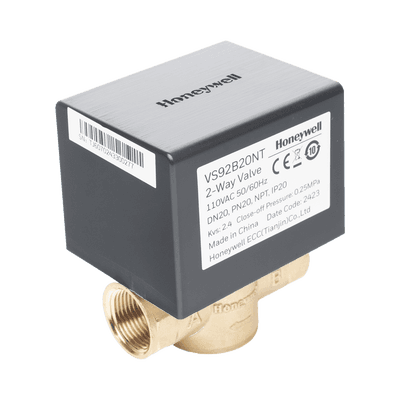 Válvula 1/2" de control eléctrica VS9 para fan coil: DN20: PN20: 2 vías: 110 V CA: conexión NPT