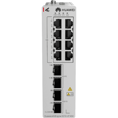 Switch Industrial eKit / 8 Puertos Gigabit + 2 SFP + 2 SFP+ / Montaje en Riel DIN / Fuente Redundante 1+1 : 9.6 a 50 VCD / Libre de licenciamiento / Gestión gratuita desde la Nube