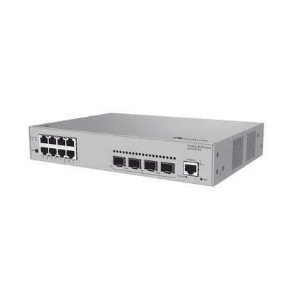 Switch de Acceso eKit Administrable Capa 2 / 8 Puertos Gigabit / 4 Puertos SFP / 1 Puerto de Consola / Gestión Gratuita desde la Nube / Libre de Licenciamiento