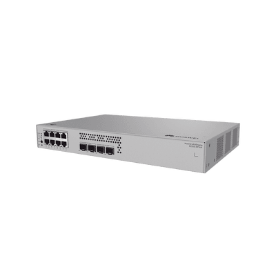 Switch de Acceso eKit Administrable / Capa 2 / 8 Puertos PoE+ Gigabit + 2 SFP + 2 SFP+ / PoE Perpetuo / Presupuesto PoE 128 W / Sin licenciamiento