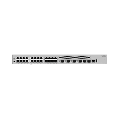 Switch Empresarial Core Gigabit Administrable  Capa 3 / 24 Puertos 10/100/1000 Mbps / 4 Puertos 10GE SFP+ Uplink / 2 Puertos 10GE SFP+ (Stack) / ERPS / Ruteo Dinamico (RIP, OSPF, IS-IS y BGP)  / iStack / Administración Nube Gratis