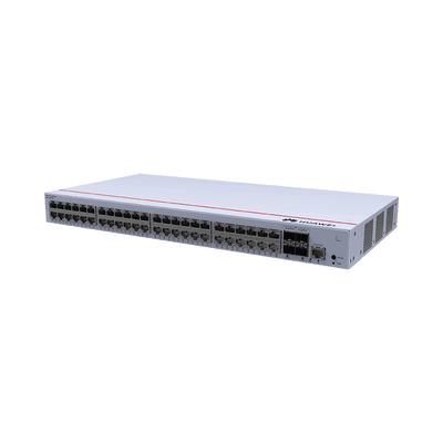 Switch de Distribución/Core Gigabit Administrable  Capa 3 / 48 puertos 10/100/1000 Mbps  / 4 Puertos 1GE SFP Uplink / ERPS / Rutas Estáticas / iStack / Administración Nube Gratis