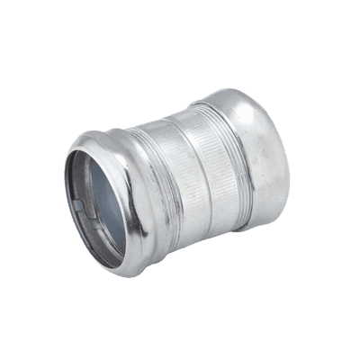 Cople Compresión de Acero Galvanizado para Pared Delgada de 2".