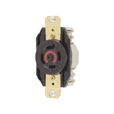 Receptáculo con Bloqueo de Media Vuelta Industrial 20 A 125/250 V CA / 3 Polos 4 Hilos / Nema L14-20R.