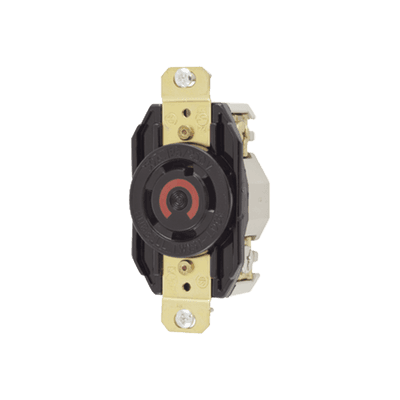 Receptáculo con Bloqueo de Media Vuelta Industrial 30 a 125/250 V CA / 3 Polos 4 Hilos / Nema L14-30R.