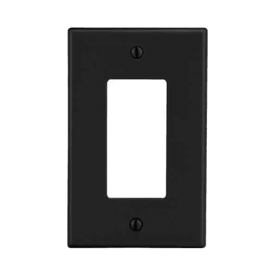 Tapa para Contacto Dúplex Color Negro.