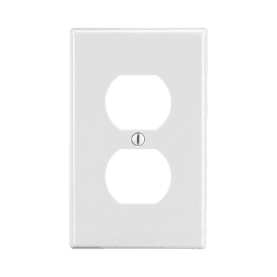 Tapa para Contacto Dúplex Color Blanco.