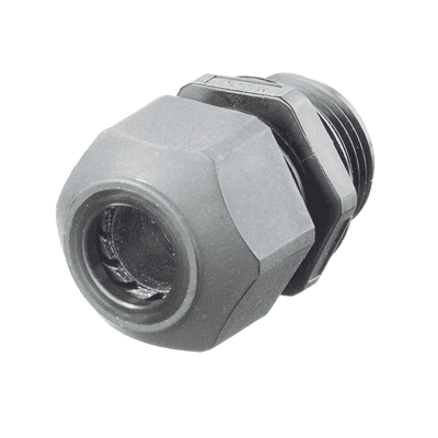 Conector de Cable, Estilo Europeo, para Conductores de 0.17" a 0.45", para Conduit 1/2",  Color Gris.