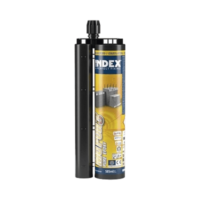 Resina Epoxico Puro 3:1 para Concreto Fisurado y Armado, Taladros Inundados, Vibraciones y Aplicaciones Estructurales / Curado Lento / Para Cargas Sísmicas Categoría C1 y C2 / Contenido 385 ml.