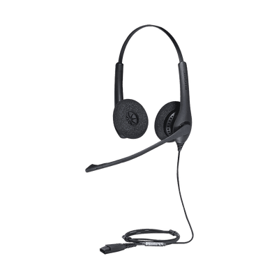 Jabra Biz 1500 Duo, auricular profesional con cancelación de ruido, ideal para contact center con conexión QD (1519-0157)