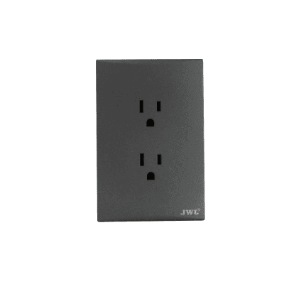 Placa con 2 Toma  Corriente Duplex 2P Y T 10 - 15 A 127 V 60 Hz