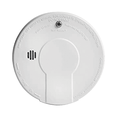Alarma de Humo por Ionización AC Interconectable / Hasta 24 Dispositivos / Respaldo de Batería 9V / Función HUSH para Silenciar Falsas Alarmas / LED Indicadores Rojo y Verde / Cumple NFPA 72 / Para Hogares y Empresas Pequeñas