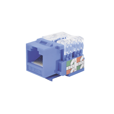 Módulo Jack 110 Cat6, Keystone para Faceplate - Color Azul