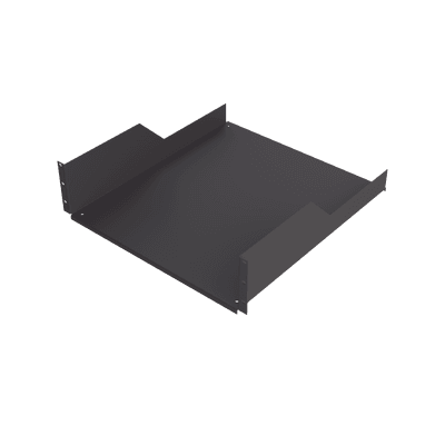 Charola para Soportar Equipos en Rack de 19 in, Profundidad de 50 cm, Color Negro, 3U