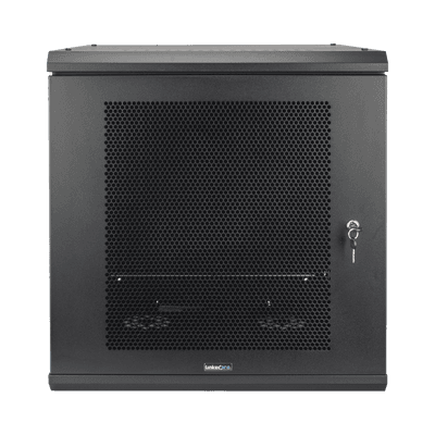 Gabinete de Pared con Puerta Perforada, 635mm de Profundidad, 12U Rack de 19 in, Acero Reforzado