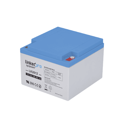 Batería 12 V / 26 Ah / UL / Tecnología AGM / Vida útil promedio de 5 años /Para uso en equipo electrónico, Alarmas de Intrusión / Incendio/ Control de acceso / Video Vigilancia / Terminales M5