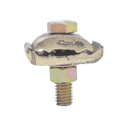 Conector 2 Cables a Superficie Plana / Bronce 100% / Cable 4-2/0 AWG / Sin Soldadura / 2.5x4x3 cm (1x1.6x1.2 in)