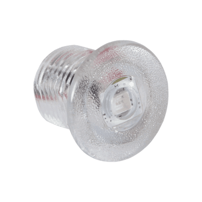 Luz led marina de cortesía serie Newt, emite luz de color rojo de 45 lúmenes, para uso exterior e interior, fabricado bajo norma de protección IP67.