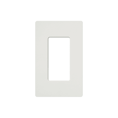 Tapa Color Blanco Satin para interruptor o dimmer Lutron, 1 gang, limpio y moderno