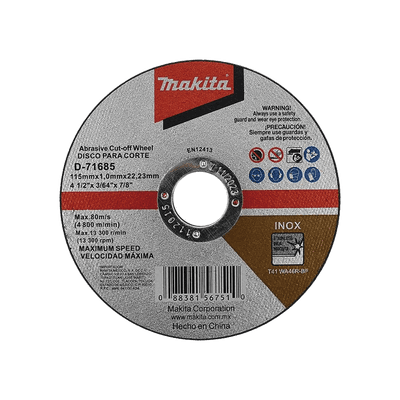 Disco 4 - 1/2"/ Inox y Acero