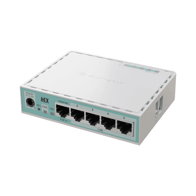 (Hex Version 2024) Router con 5 Puertos Gigabit Ethernet, 1 Puerto USB / CPU ARM Doble Nucleo/ RAM 512 MB/ Balanceo de Cargas