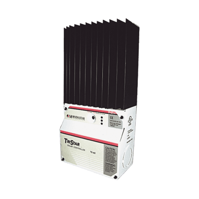 Controlador de Carga Solar TriStar PWM 45 A / 12V 24V 48V / Puerto RS-232 / Hasta 4 kW / Disipador de Calor / 7 Preajustes