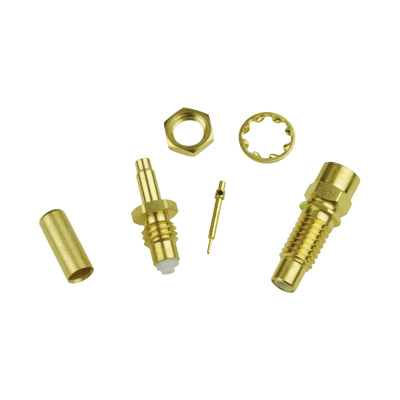 Conector Jack SMC de Anillo Plegable para Cable RG-316 y Montaje en Chasis.