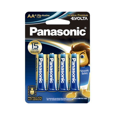 Batería Alcalina AA 1.5V EVOLTA / No recargable / Paquete 4 baterias