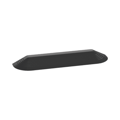 Tapa Final Para Canaleta de Piso AFR4BCBL6, Material PVC Rígido, Color Negro