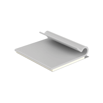 Clip Adhesivo Tipo J, Para Cables de Hasta 4.8 mm de Diámetro, Uso Interior, Color Gris, Paquete de 100pz
