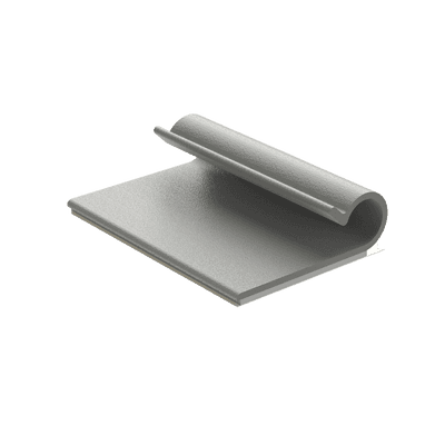 Clip Adhesivo Tipo J, Para Cables de Hasta 7.9 mm de Diámetro, Uso Interior, Color Gris, Paquete de 100pz