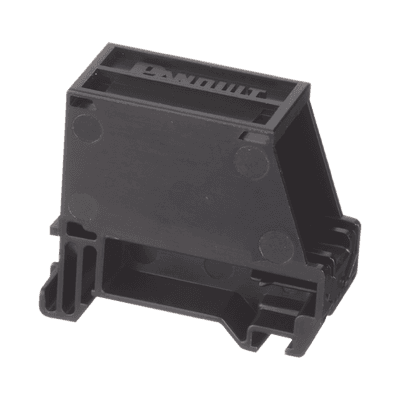 Adaptador de 1 Puerto, Para Conectores Tipo Mini-Com, Montaje en Riel Din Estándar de 35 mm (1.38 pulgadas), Color Negro
