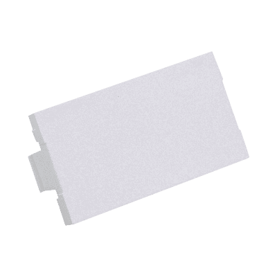 Módulo de Tapa Ciega (Inserto Ciego), de 1/3, Color Blanco Mate, 1 Pieza