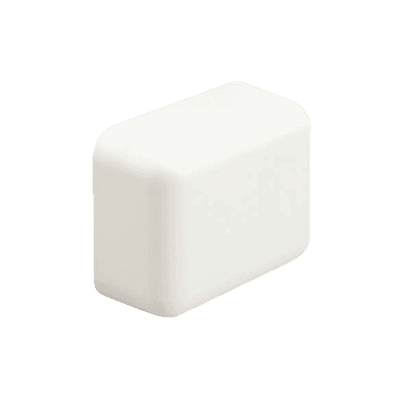 Tapa Final, para uso con canaleta LD5, material ABS, Color Blanco Mate