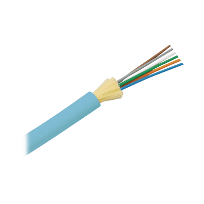 Cable de Fibra Óptica de 6 Hilos, Multimodo OM3 50/125 Optimizada, Interior, Tight Buffer 900um, No Conductiva (Dieléctrica), OFNR (Riser), Precio Por Metro