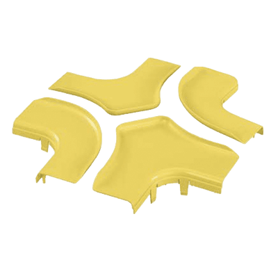 Tapa Para Accesorio de 4 Vías Horizontal FRFWC6X4LYL, Para Canaletas FiberRunner™ 6X4, Color Amarillo