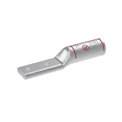 Zapata de compresión Aluminio LAB750-12-24R para cal. 750 Kcmil, Doble barreno para tornillo prisionero de 1/2, Espaciado de orificio 44.45mm, 1 Pz