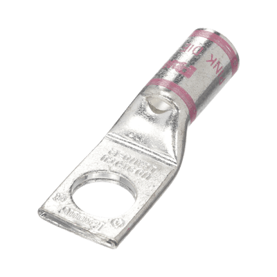 Zapata de compresión LCA1/0-12-X, para cal. 1/0 Awg, Barreno para tornillo prisionero de 1/2, 1 Pz