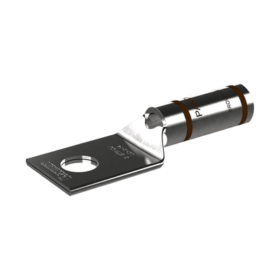 Zapata de compresión LCA2-14-Q, para cal. 2 Awg, Barreno para tornillo prisionero de 1/4, 1 Pz