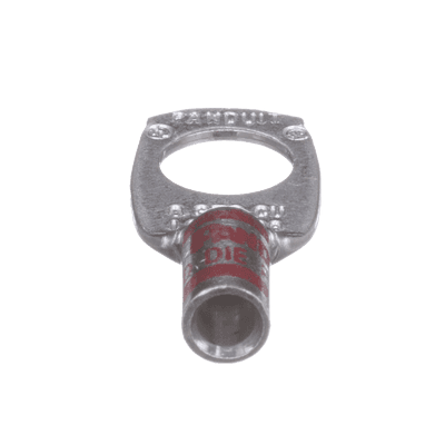 Zapata de compresión LCA8-38-L, para cal. 8 Awg, Barreno para tornillo prisionero de 3/8, 1 Pz