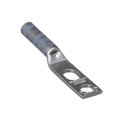 Zapata de compresión LCC6-14JAW-l para cal. 6 Awg, Doble barreno para tornillo prisionero de 1/4, 1 pz