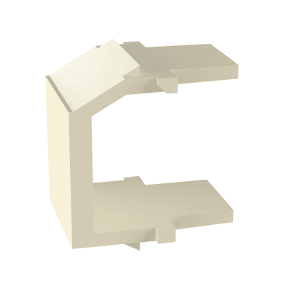 Módulo de Tapa Ciega (Inserto Ciego), Tipo Keystone, Color Marfil, 1 Pieza